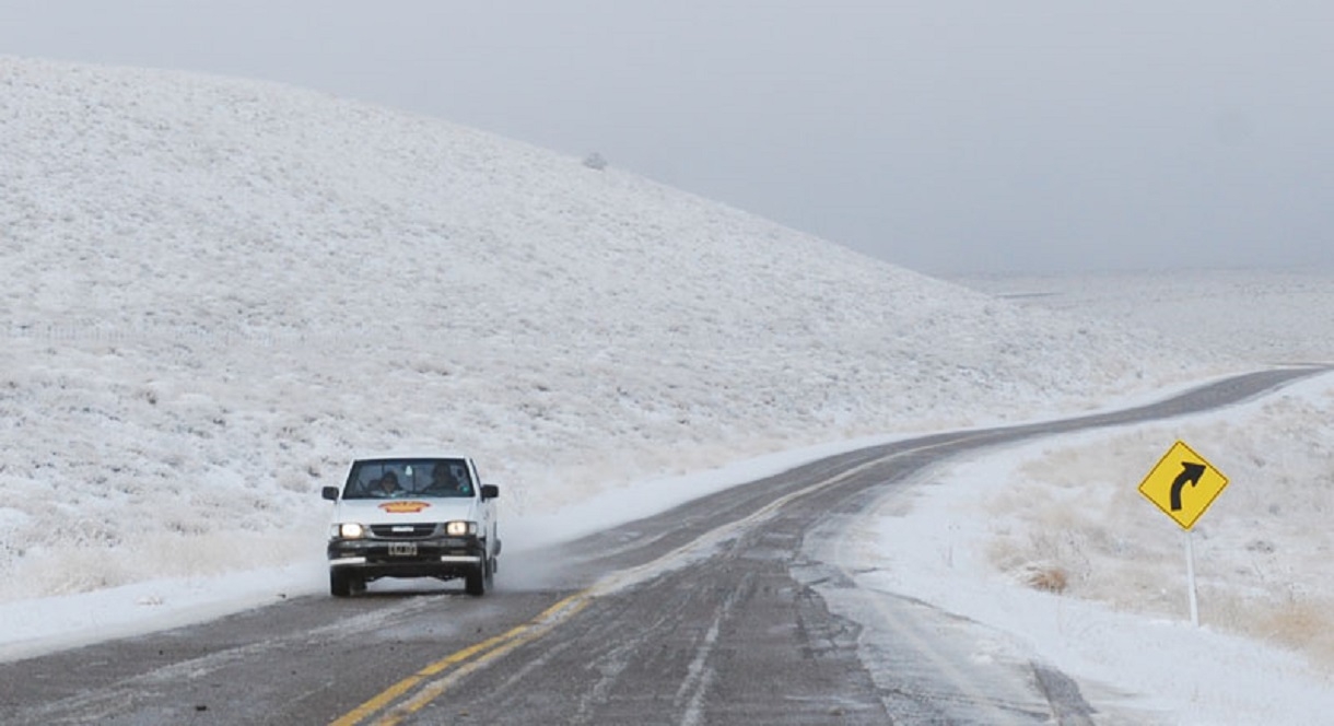 rutas con nieve e hielo en neuquen