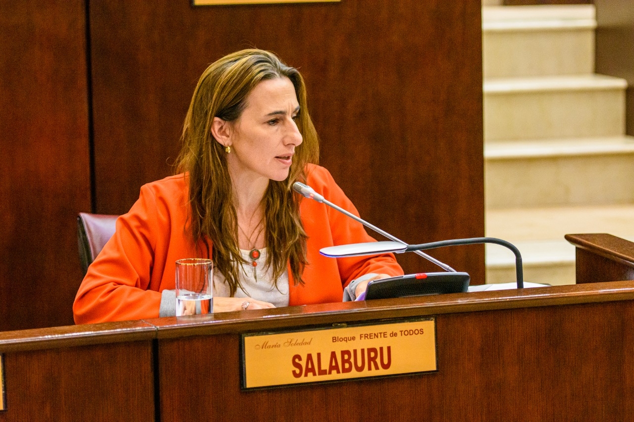 diputada provincial del Frente de Todos, Soledad Salaburu