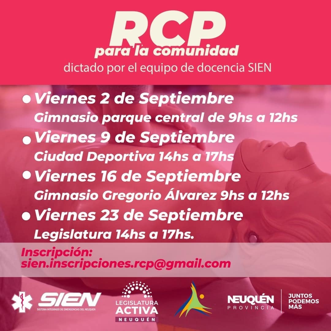 Cursos RCP SIEN Neuquén