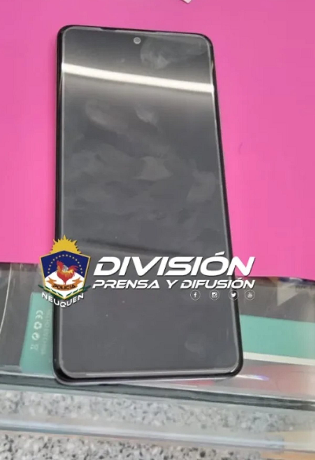 celular recuperado Fuente Policía Neuquén