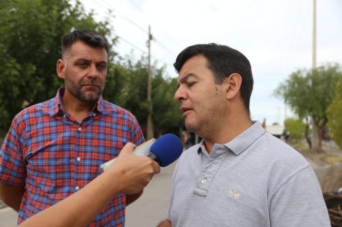 El secretario de Movilidad y Servicios al Ciudadano, Santiago Morán, junto al subsecretario de Limpieza Urbana, Cristian Haspert
