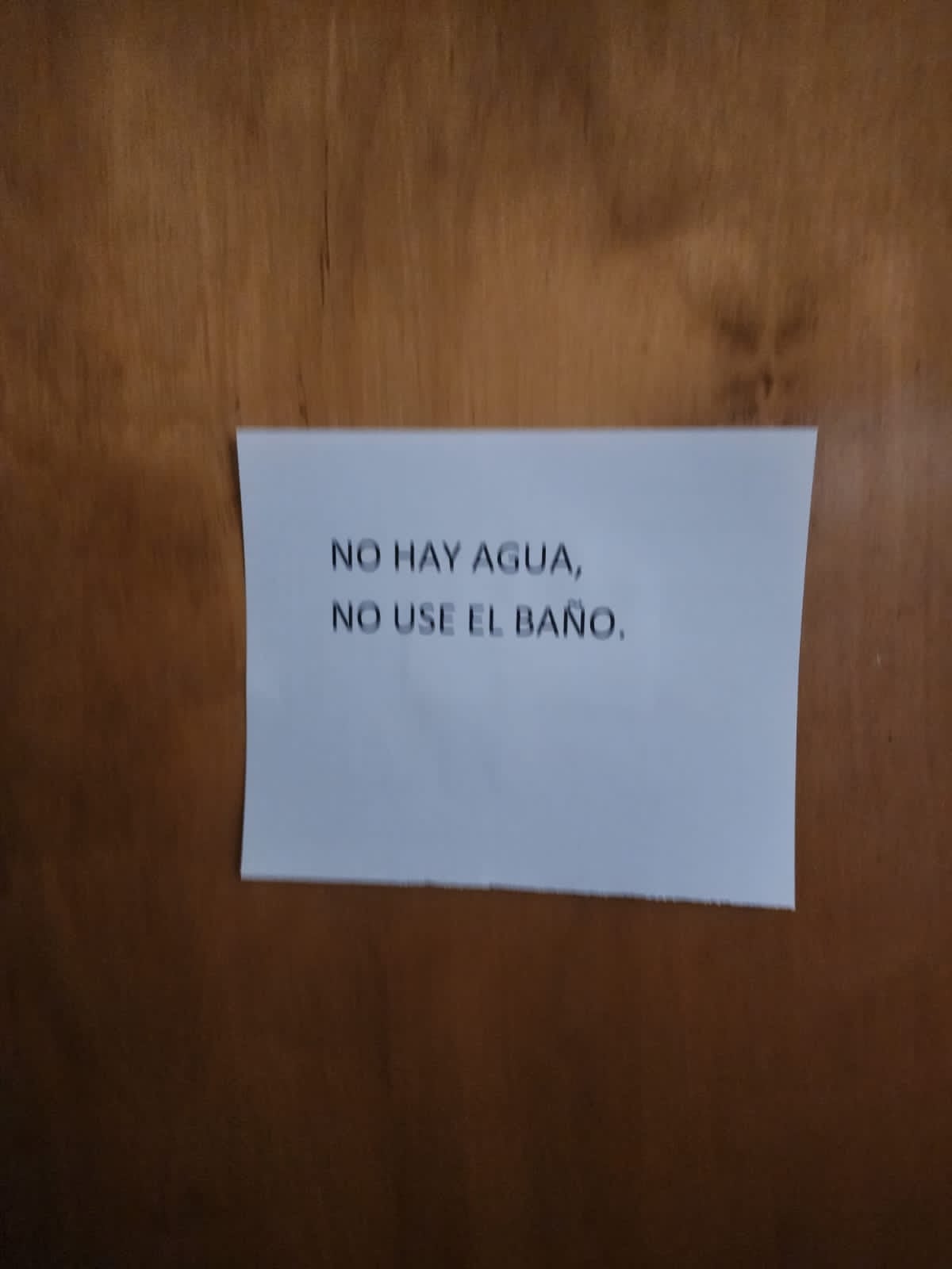 Falta de agua en el Corralón Municipal de Centenario