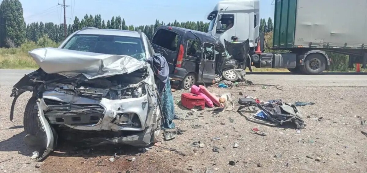 1 choque frontal en Ruta Nacional 237