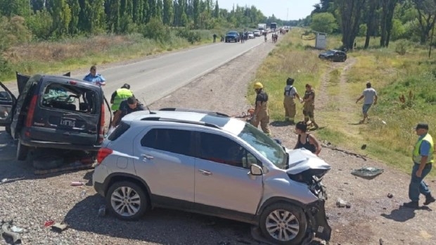 choque frontal en Ruta Nacional 237