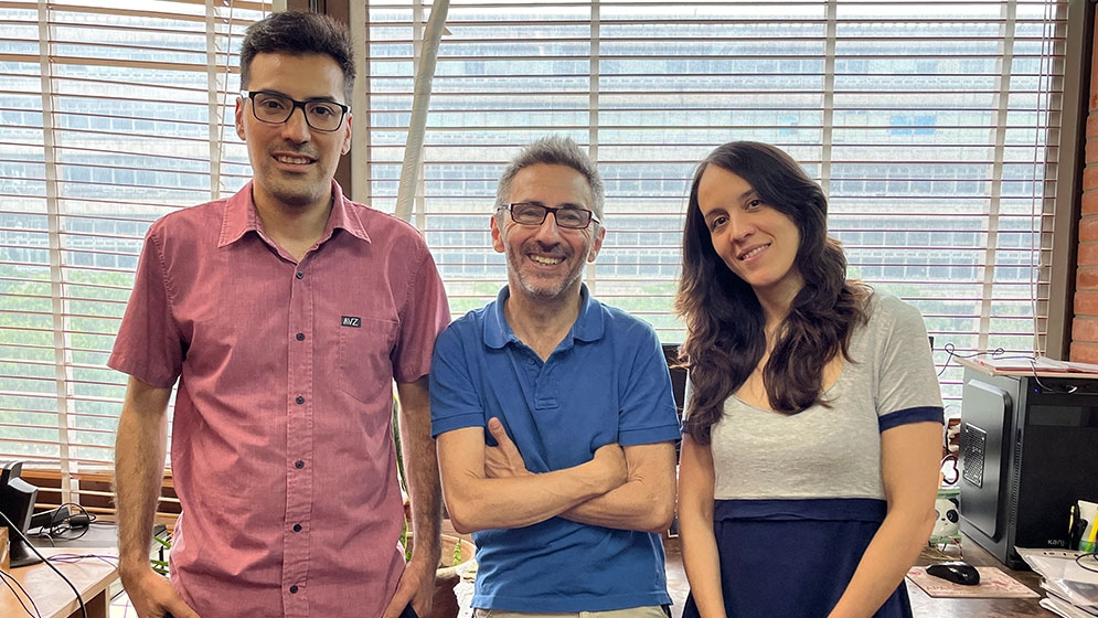 Arturo Heredia, Pablo Pazos y Diana Fernández, autores del estudio e investigadores del CONICET