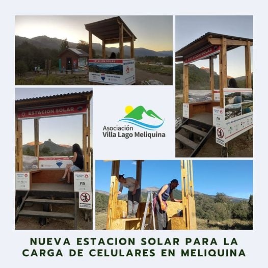 Estación solar en Villa Lago Meliquina