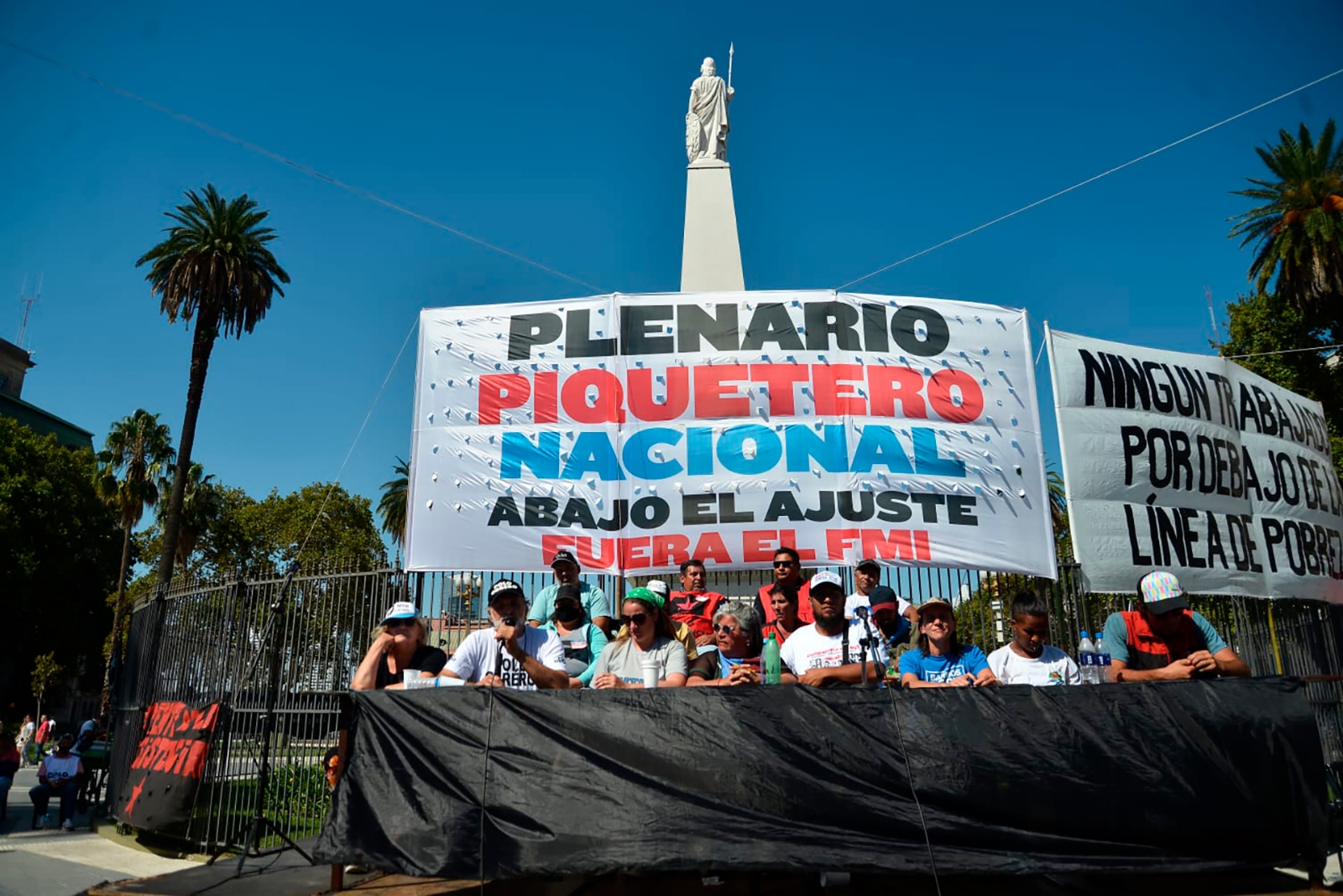 piqueteros acampe infobae