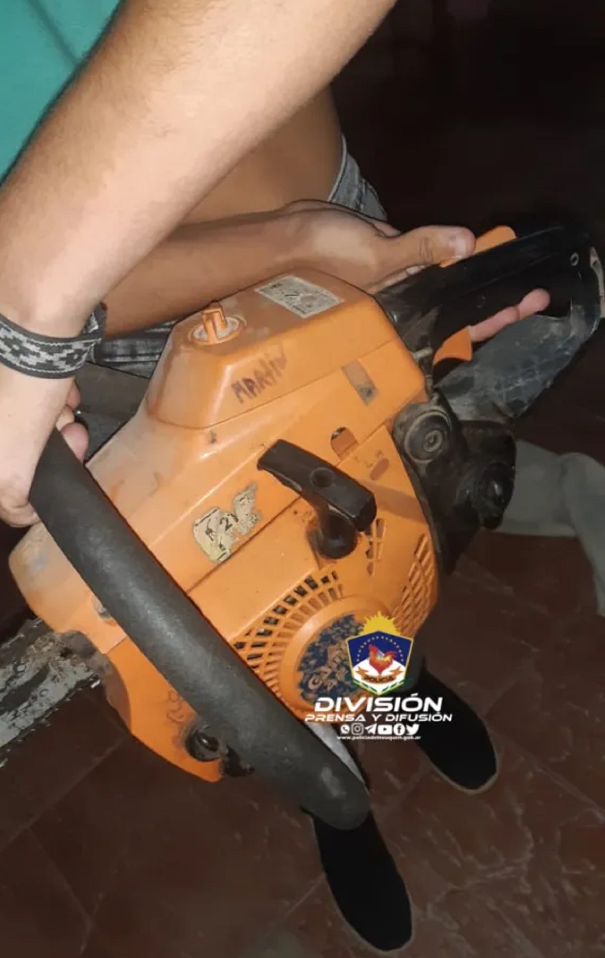 motosierra robada recuperada