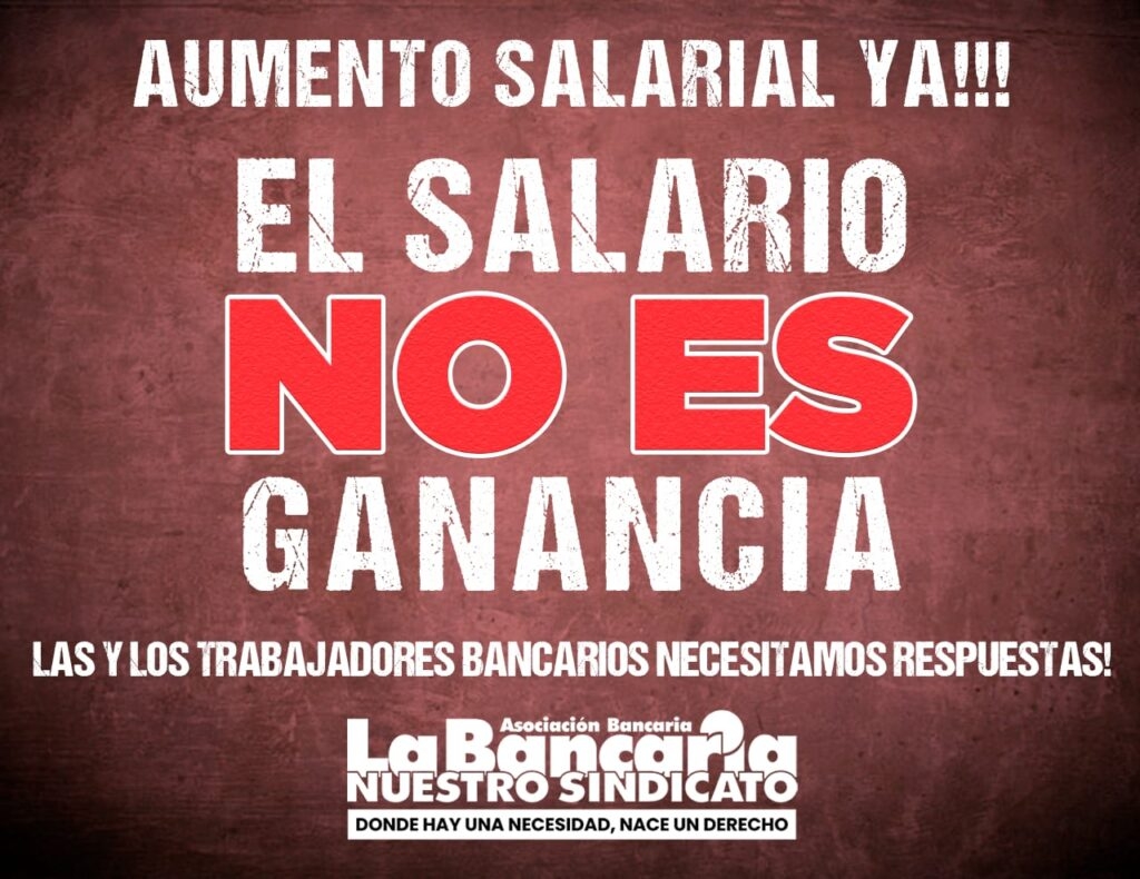 Convocatoria de La Bancaria por el Impuesto a las Ganancias.
