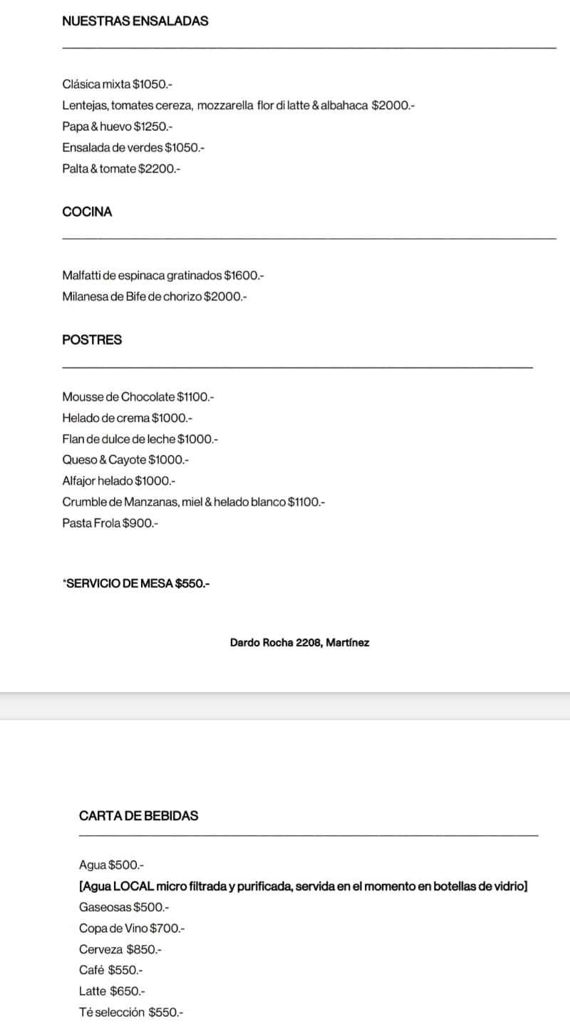 menus