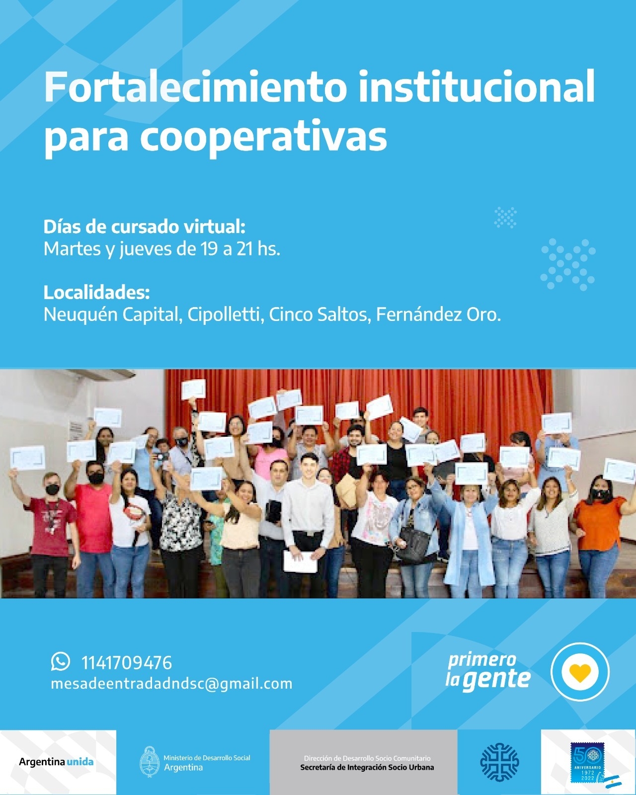 Convocatoria para la Capacitación para el Fortalecimiento Institucional de Cooperativas