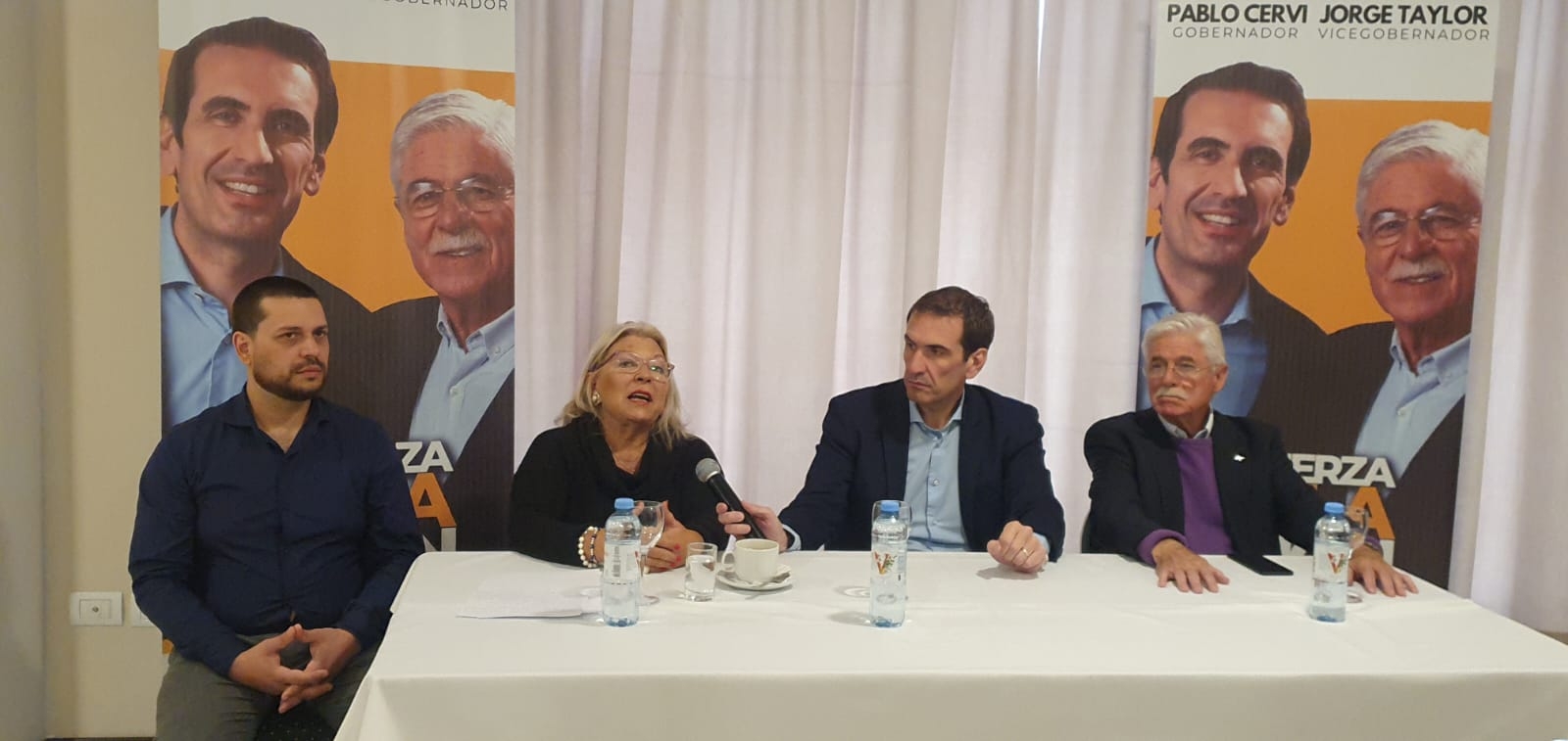Elisa Carrió, líder de la Coalición Cívica durante su visita a Neuquén. Fuente Javier Manzano 4