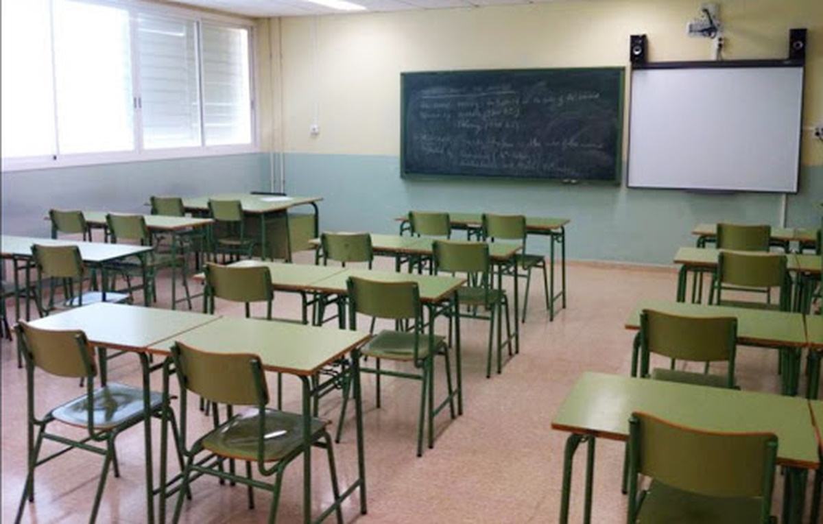 Aula vacía del CPEM 70