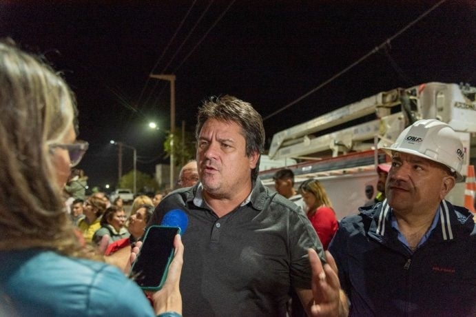 intendente Mariano Gaido y el presidente de la Calf, Darío Lucca