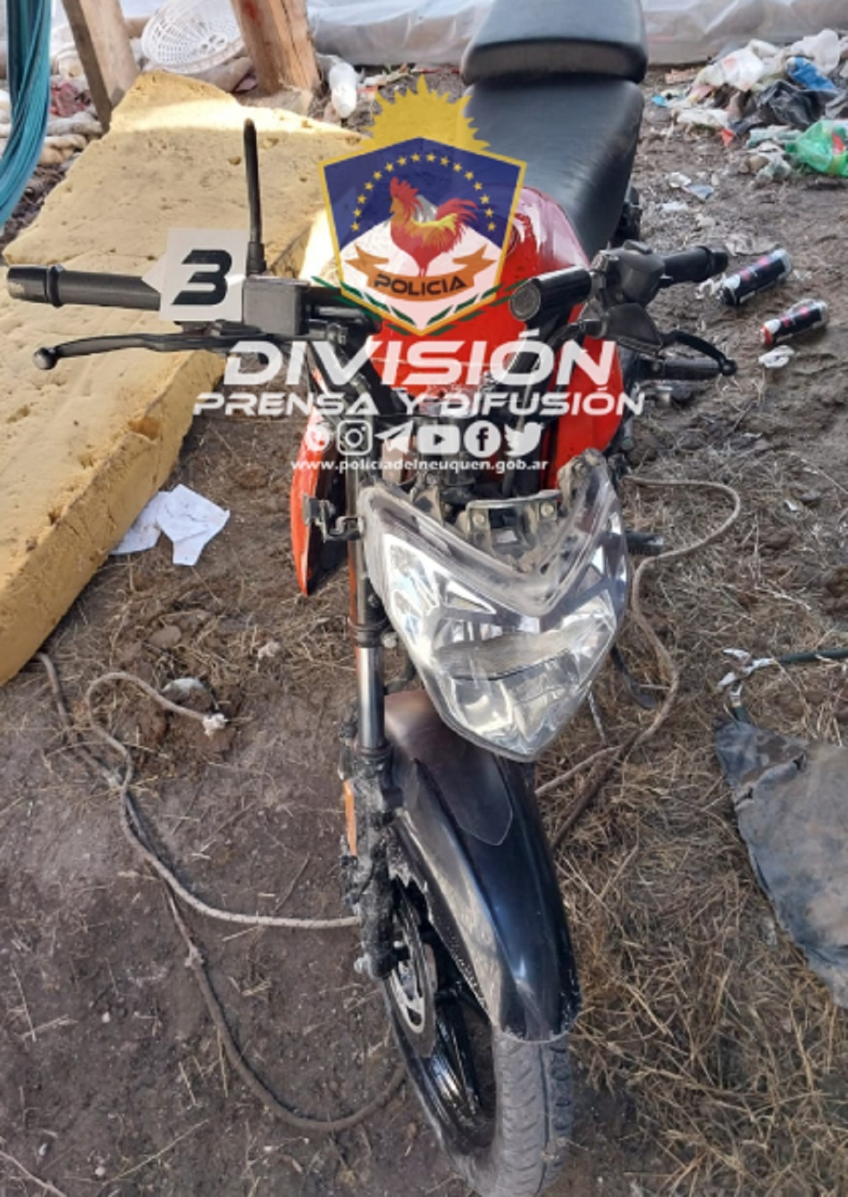 moto secuestrada
