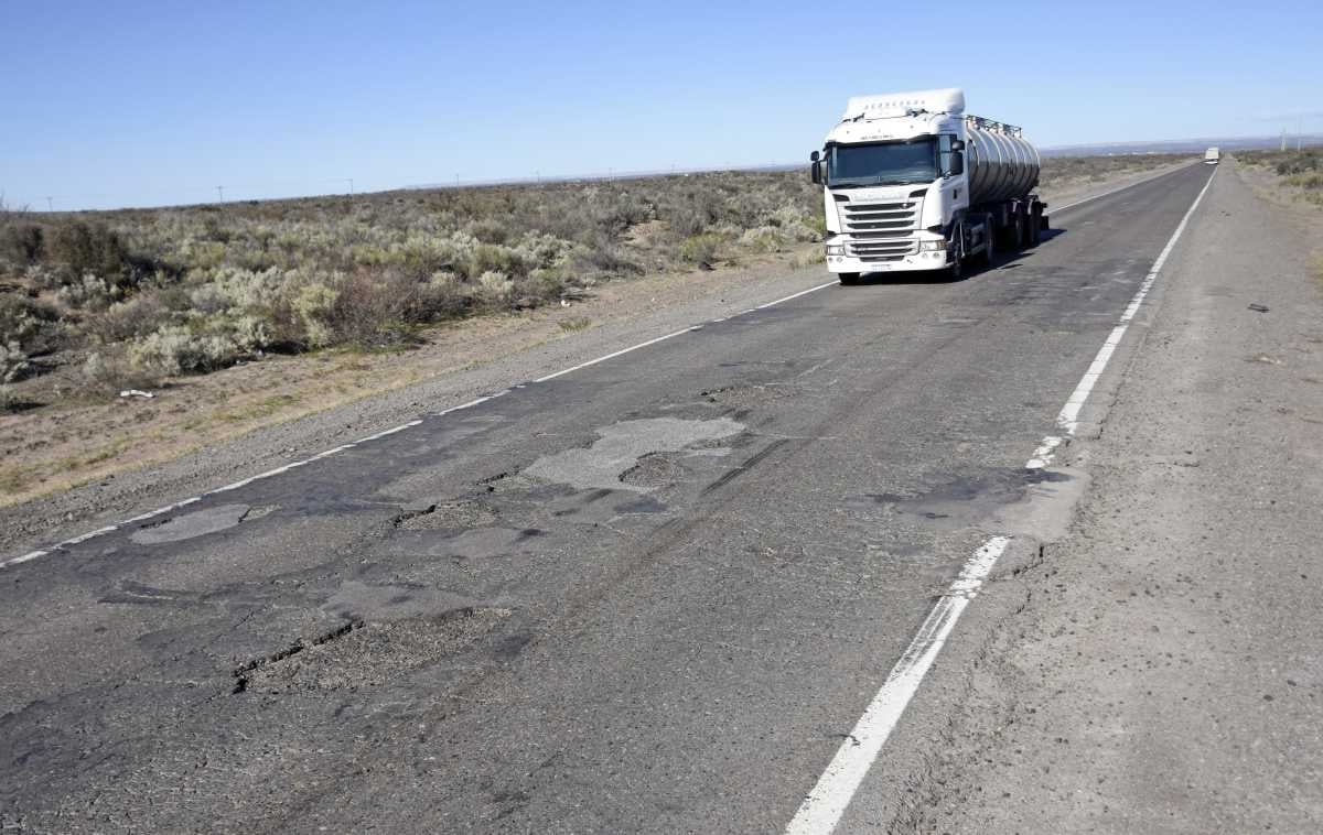 Mal estado de la Ruta Nacional 151 en la zona de Catriel