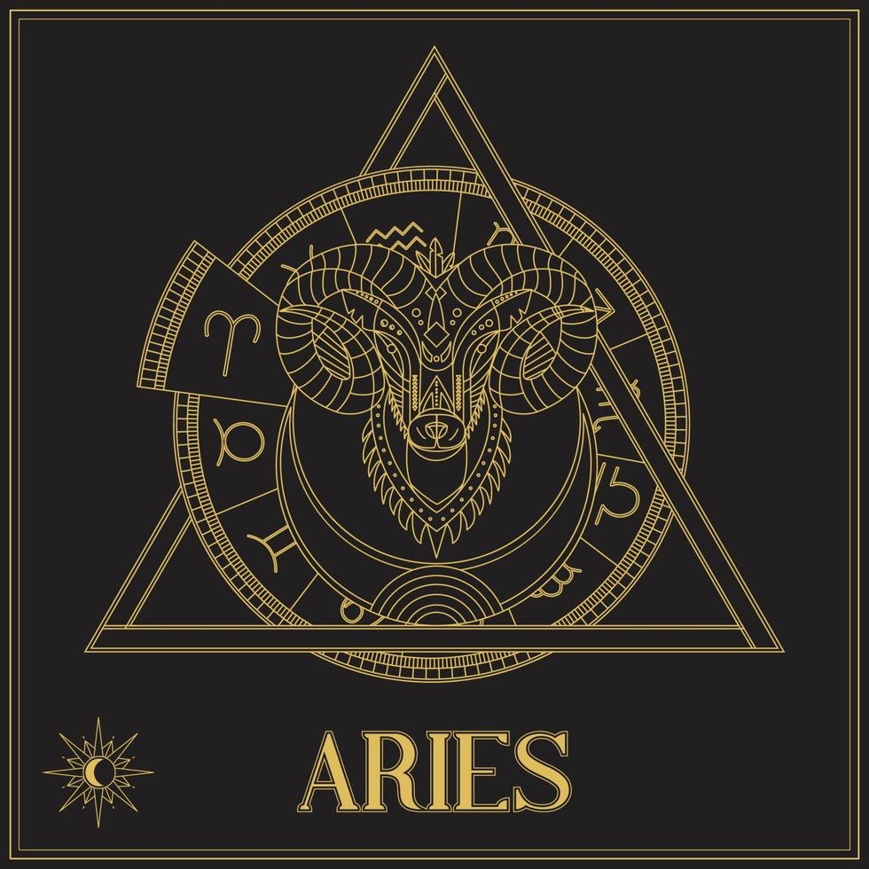 gold-aries-zodiac-sign-vector