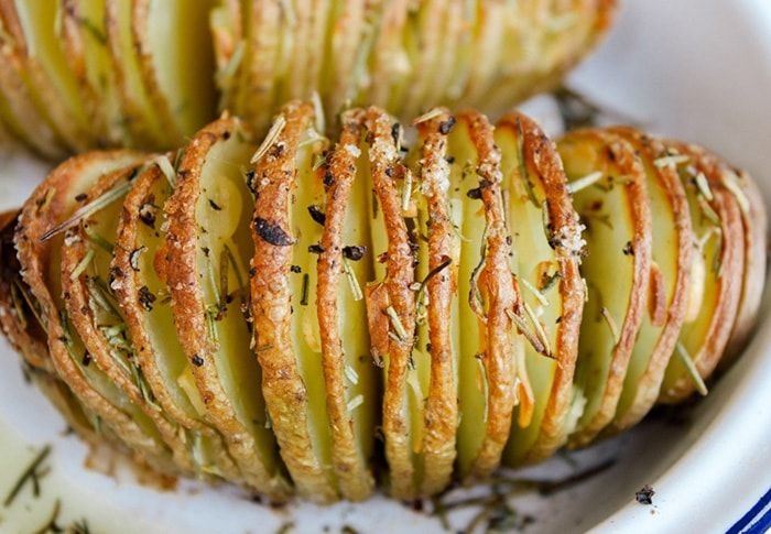 Papas-Hasselback