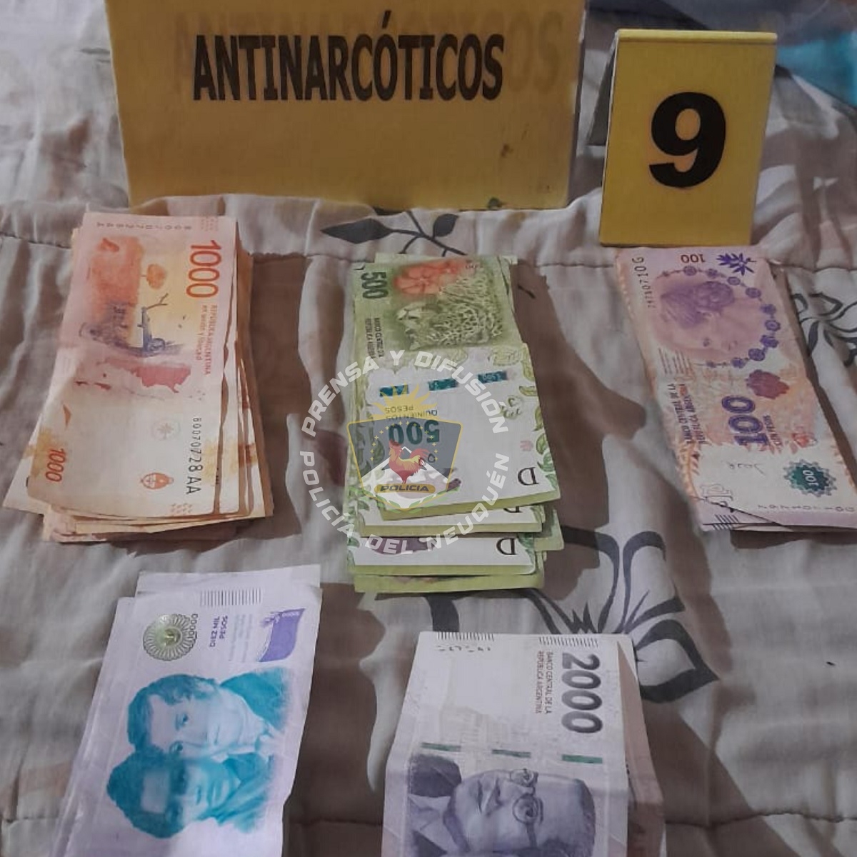 dinero de la cocaina