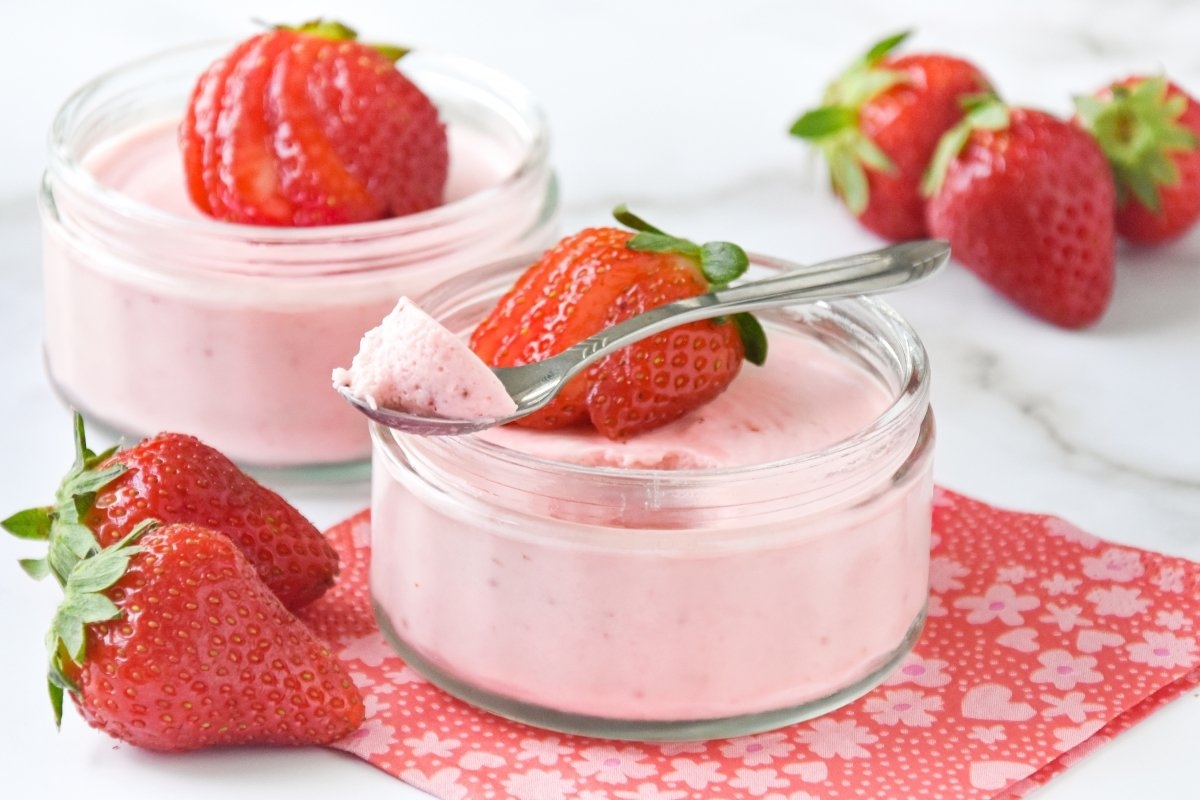 mousse de frutilla 1