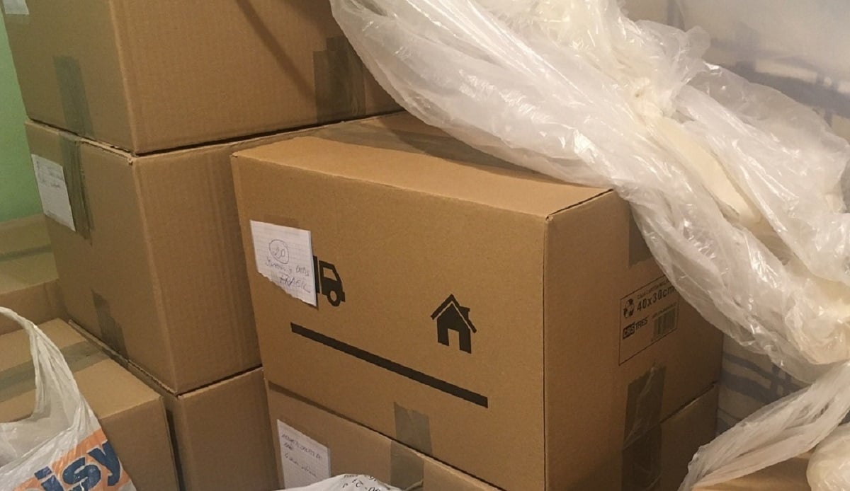 Caja de cartón