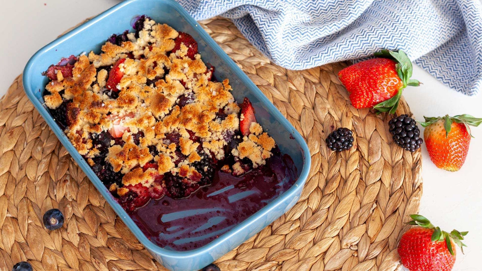 crumble de frutillas