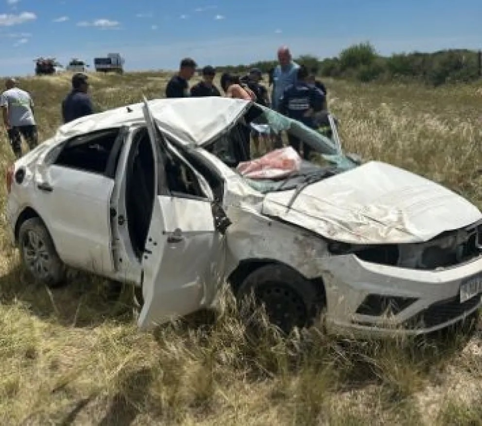 gol trend blanco vuelco 1