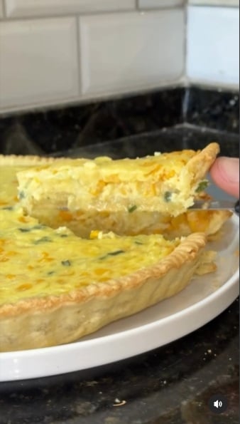 Tarta de cebolla y choclo 1