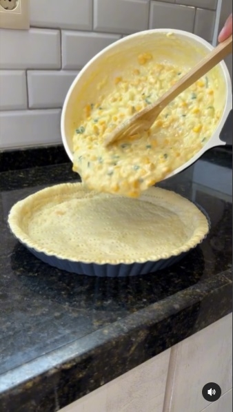 Tarta de cebolla y choclo 9