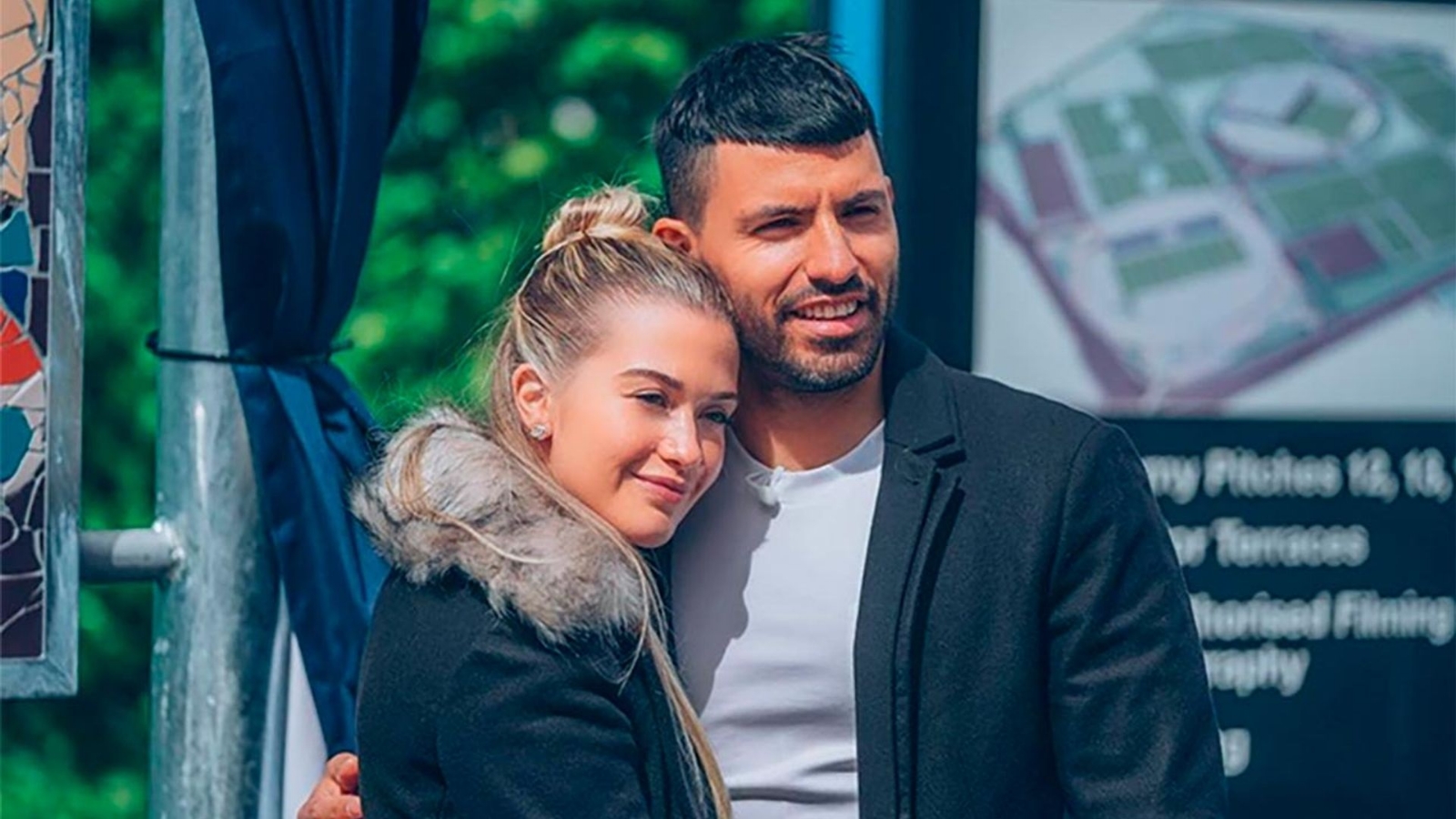 Sofía Calzetti y el Kun Aguero
