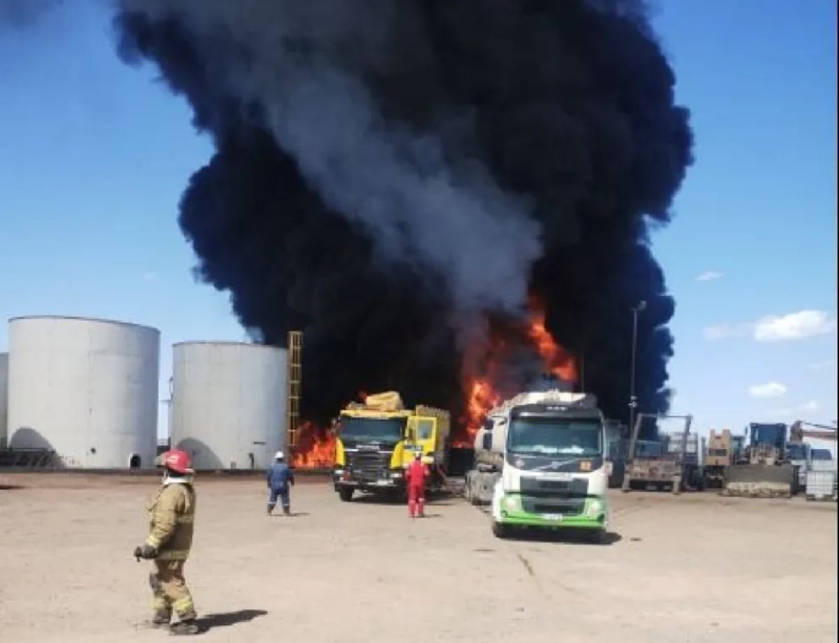 incendio en indarsa añelo