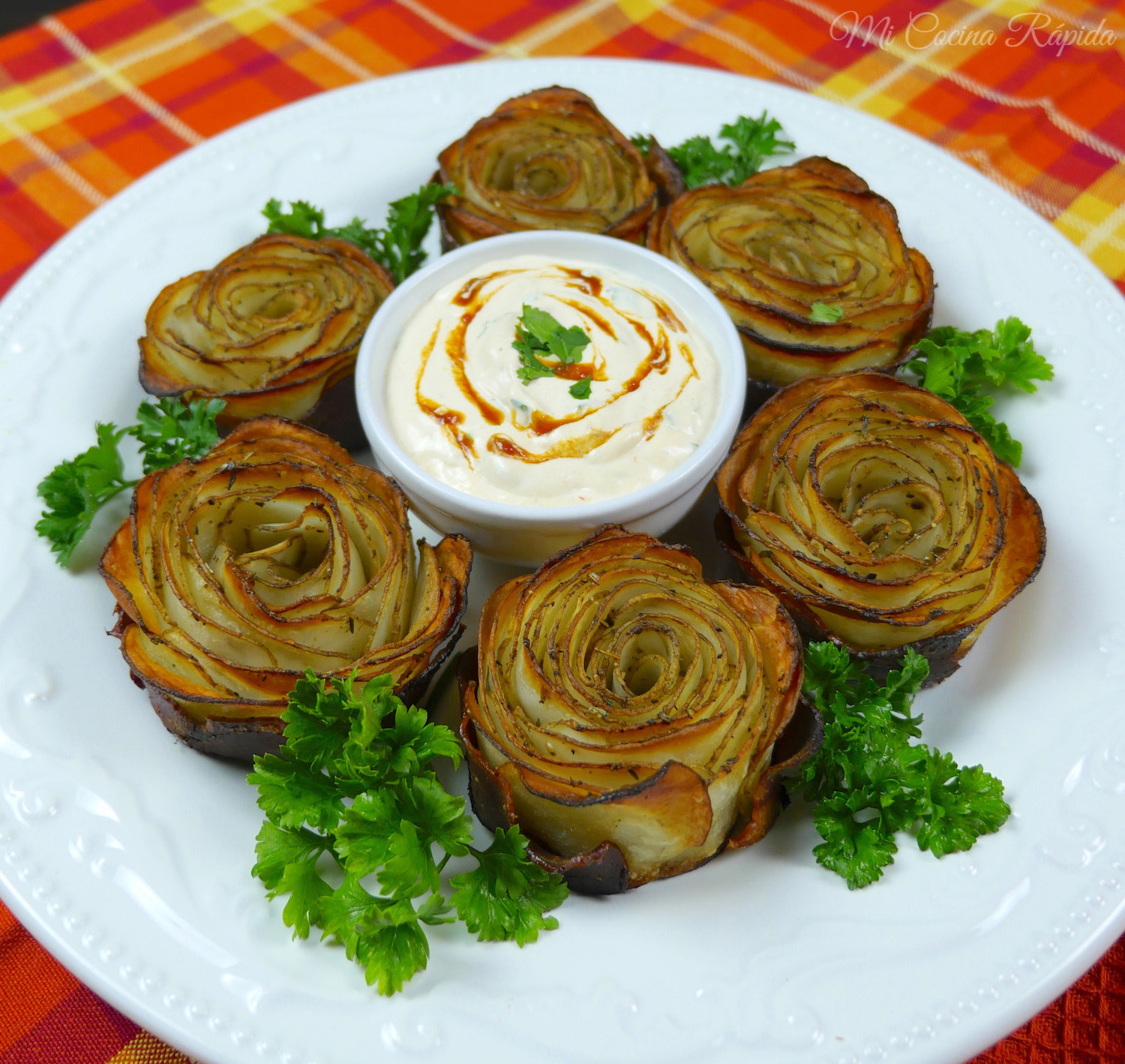 rosas de papas