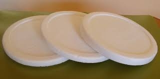 Tapas de envases de telgopor