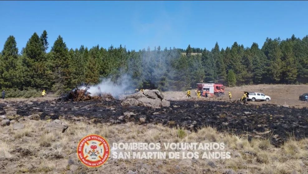 incendio bomberos voluntarios SMA