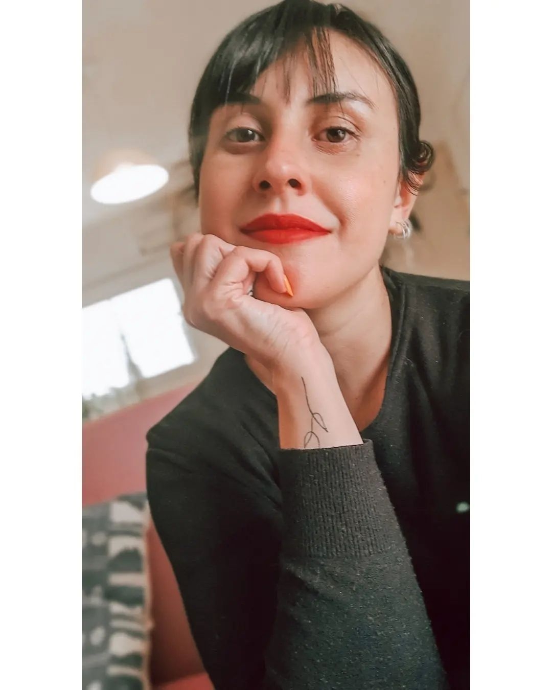 Actitud,+y+labios+rojos+siempre!!