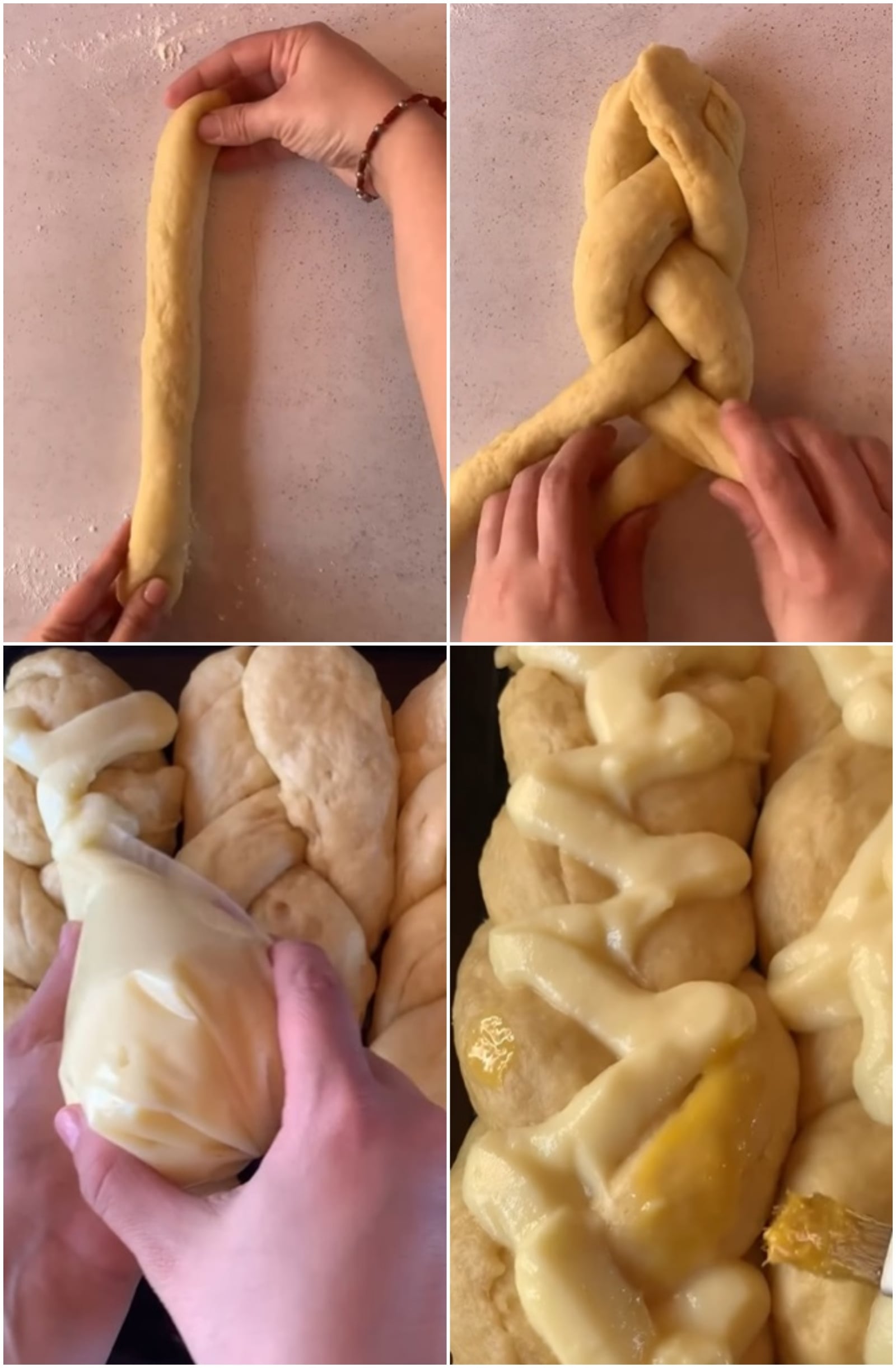 Trenzas de crema pastelera 02