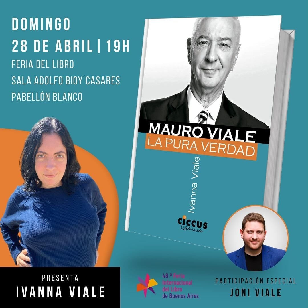 @ivannitaviale en la feria del libro junto a @vialejonatan no te lo pierdas! Domingo 28 a las 19hs