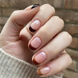 unas-tonos-marrones-manicura-francesa