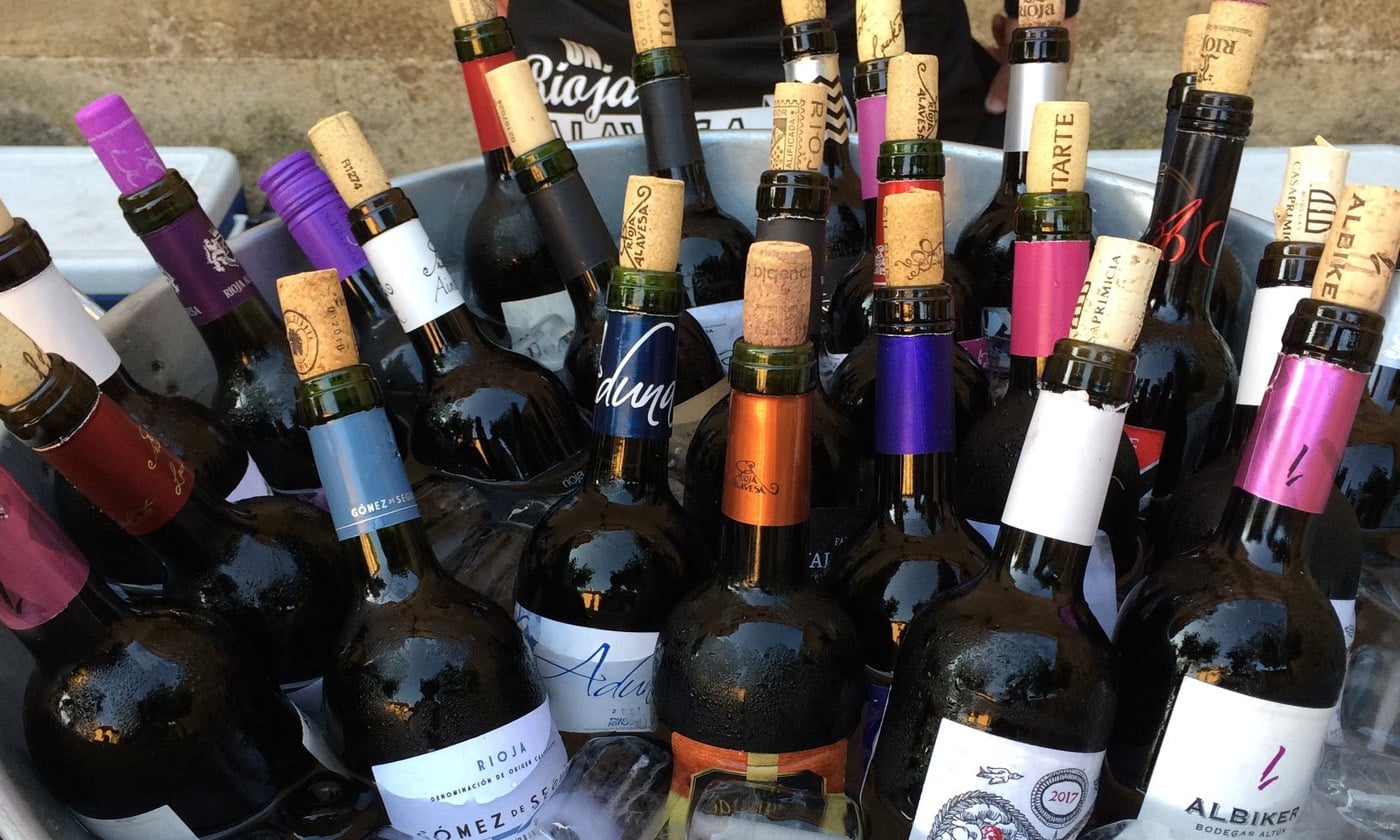 Botellas de vino