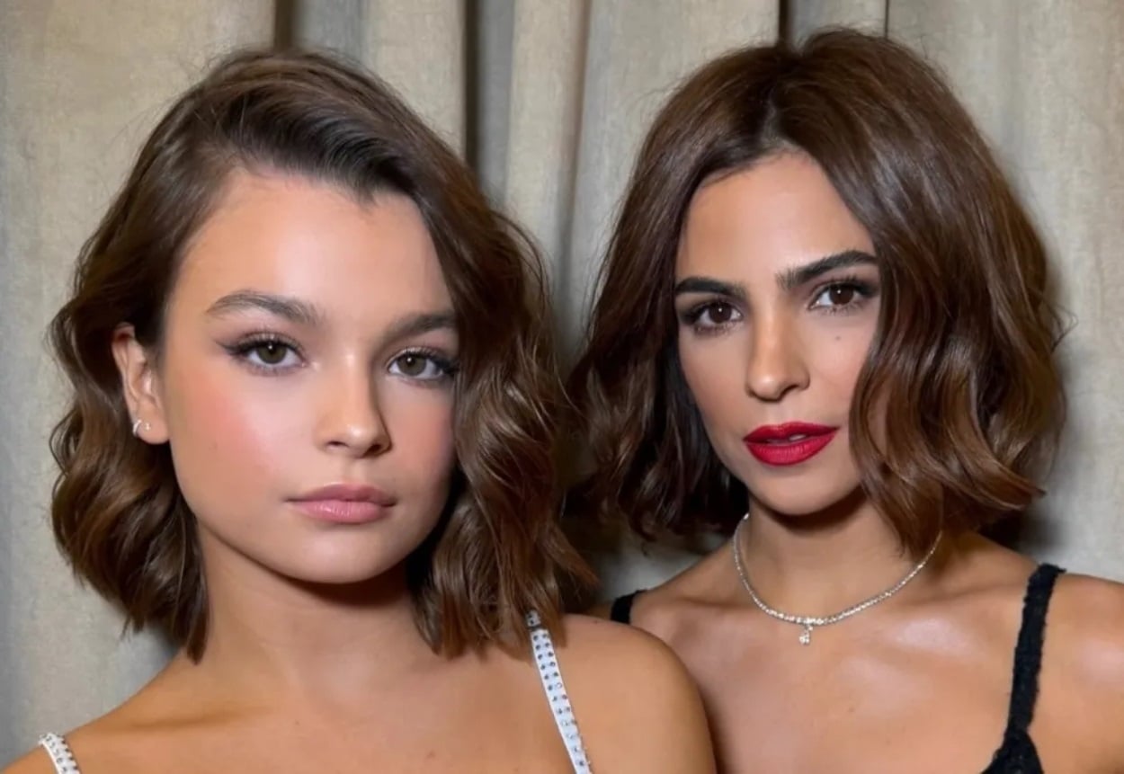 Agustina Cherri junto a Muna, su hija.