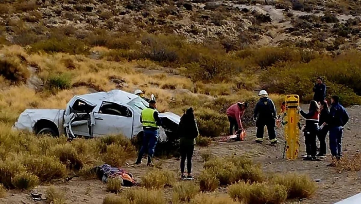 vuelco ruta 40 muerte de hidalgo