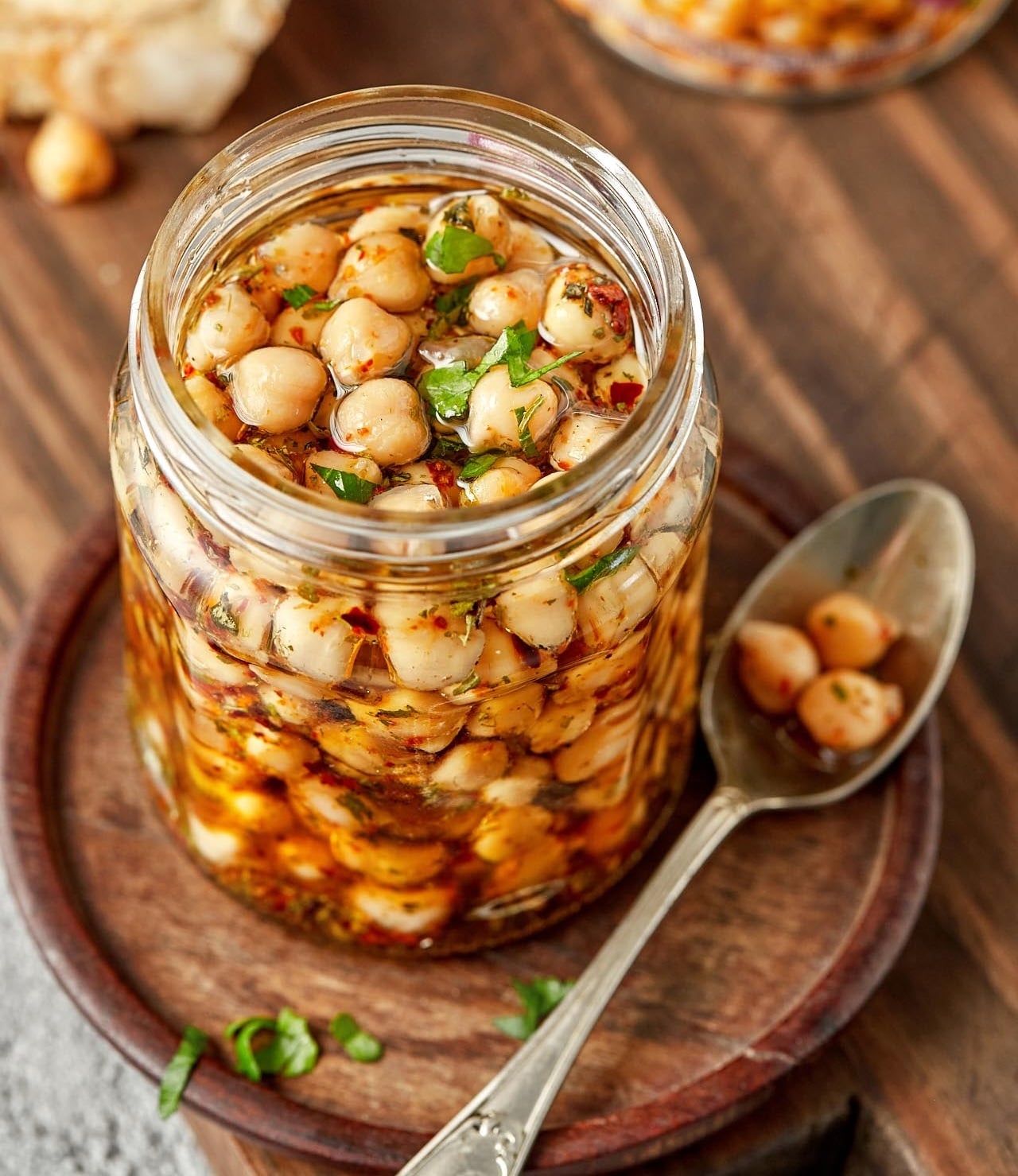 Porotos en escabeche