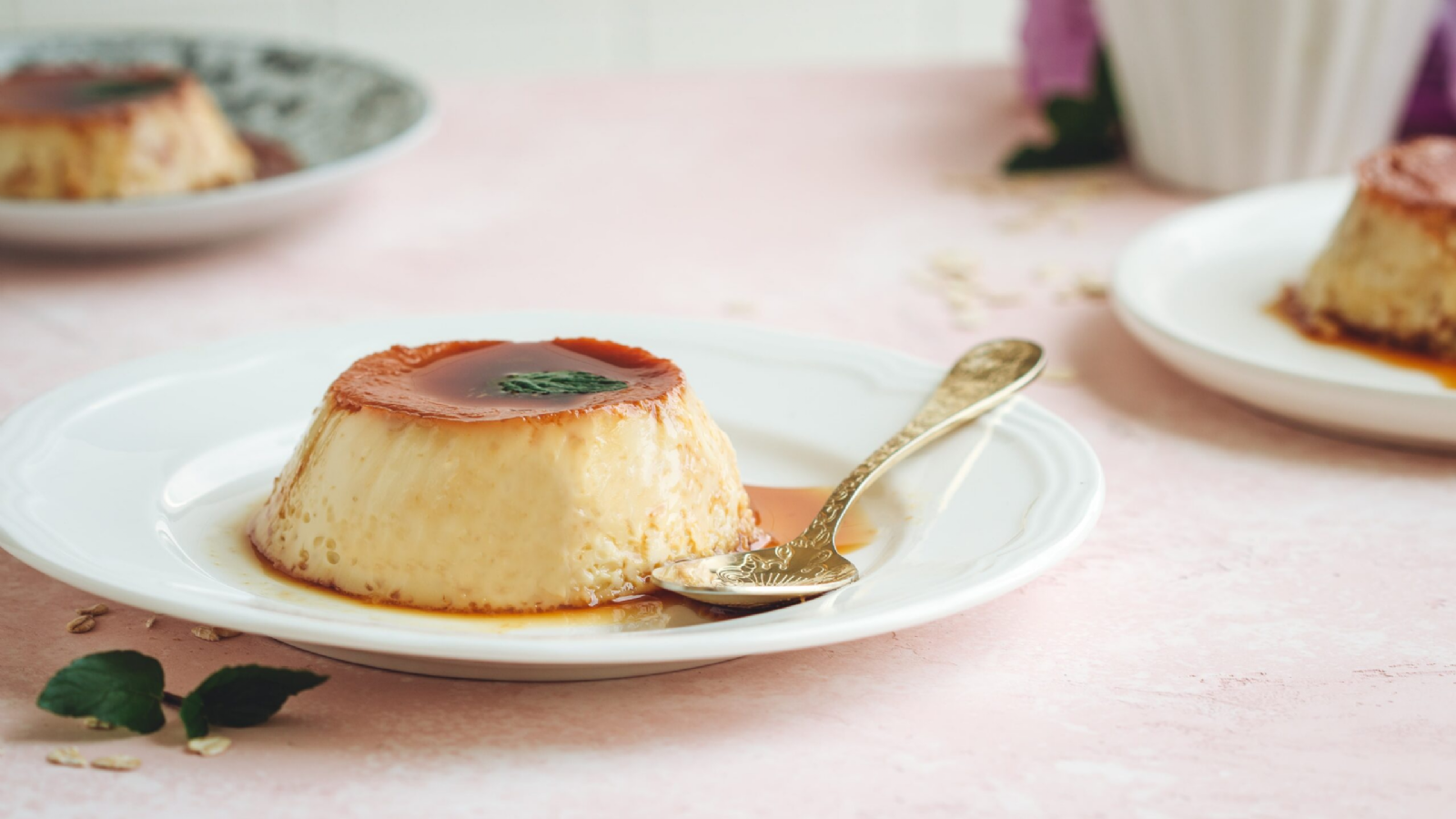 flan de avena