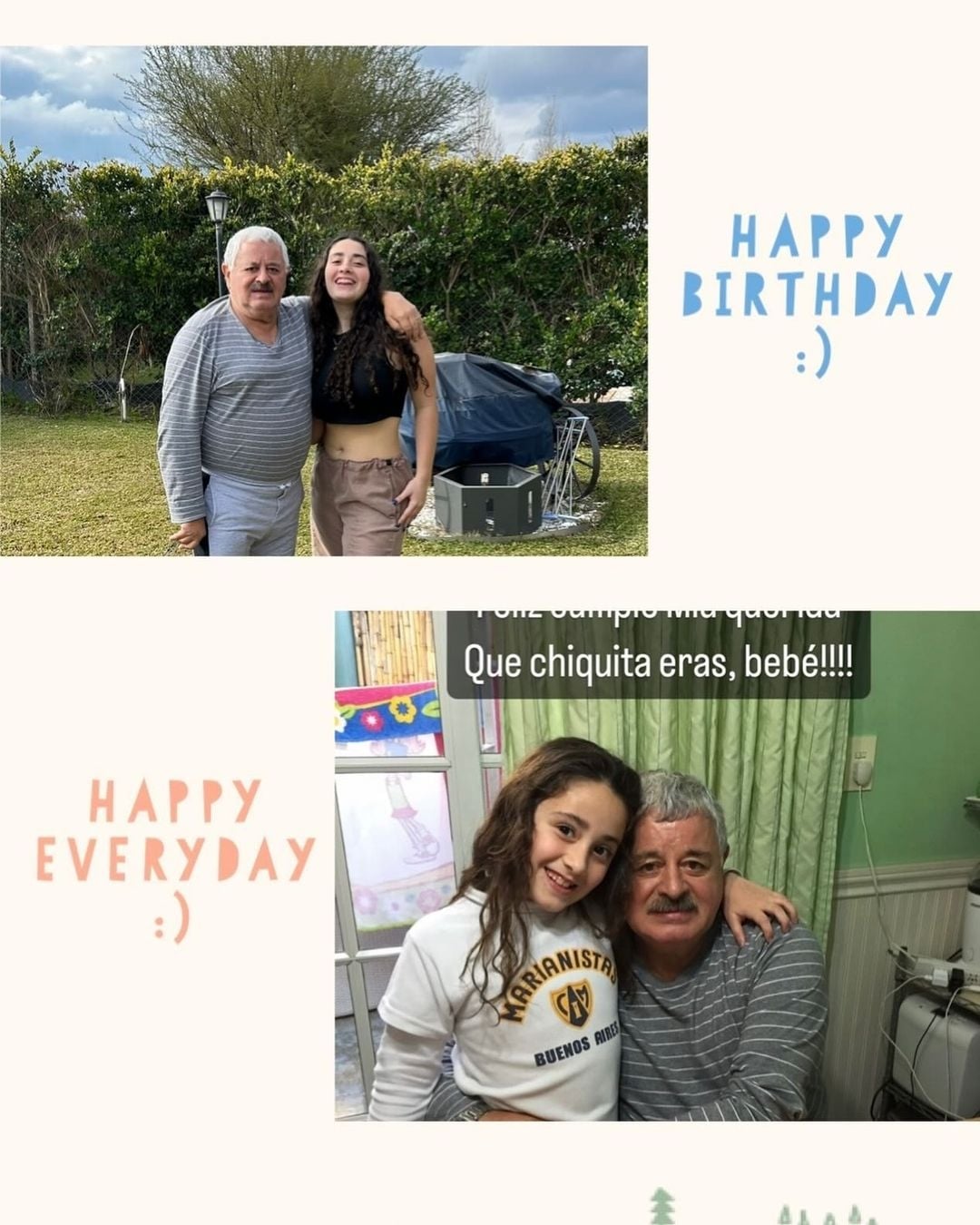 Hoy Mia cumple 17 años y no puedo creer que haya pasado tan rápido el tiempo, de esa nena cariñosa a esta bellísima señorita. Feliz cumple nietita @michudevi te amo!!!!