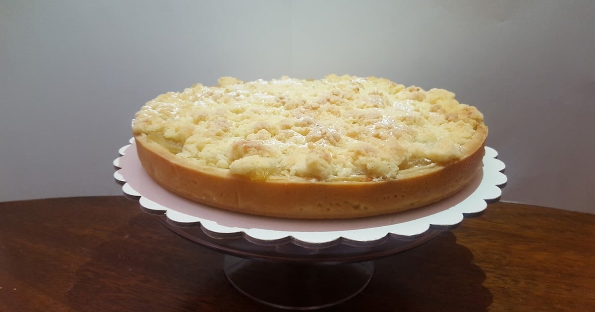 Tarta crumble de manzana