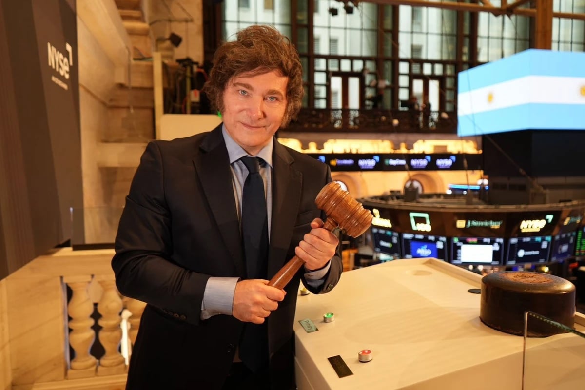javier milei wall street