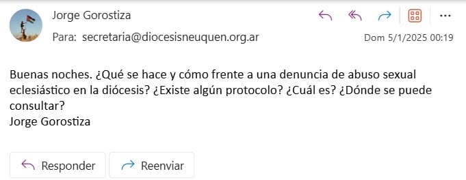 Consulta por correo