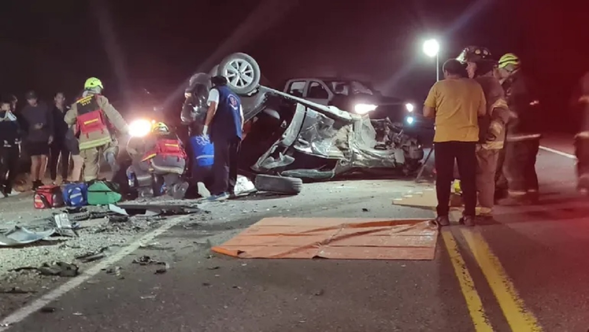 tremendo choque en ruta 40 1