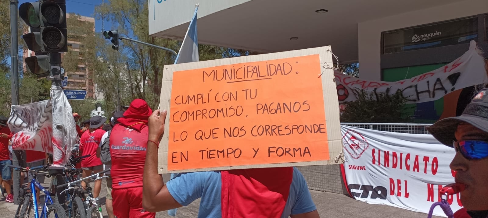 Protesta Guardavidas