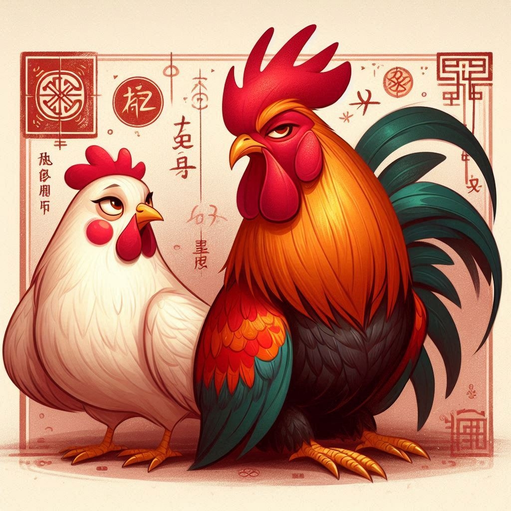 gallo y gallina